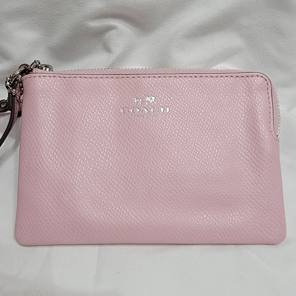 Coach Light Pink Wristlet Clutch